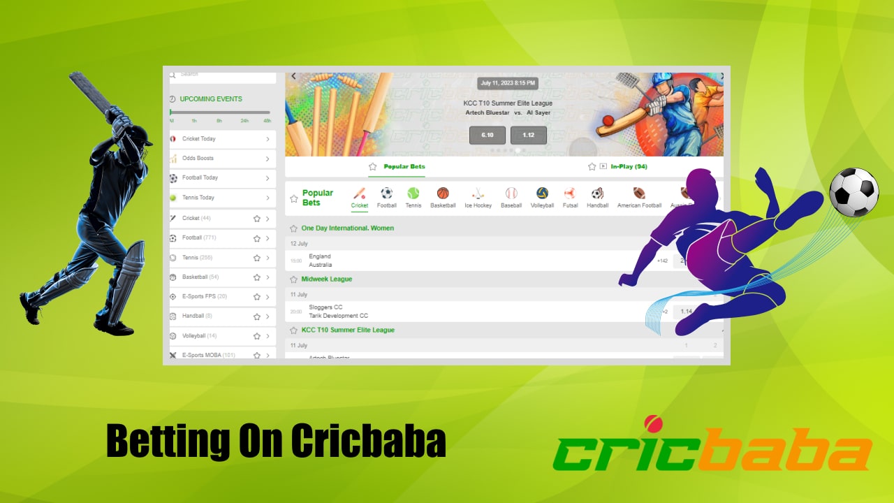 Betting on cricket at Cricbaba
