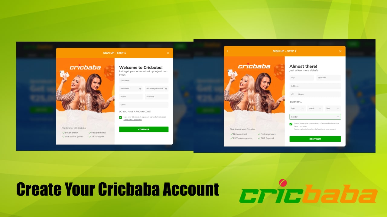 Cricbaba registration