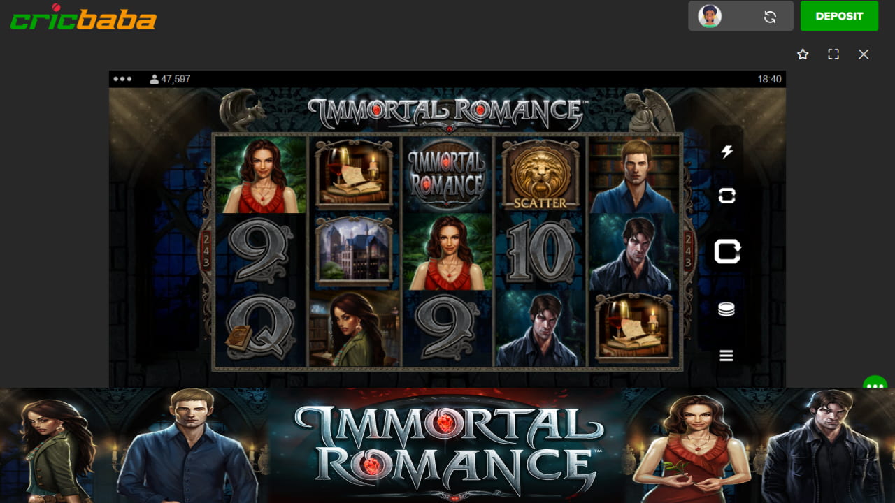Immortal Romance online slot 